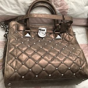 Almost new Michael Kors Hamilton Studded Handbag